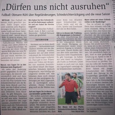 Bericht Marcel Rühl